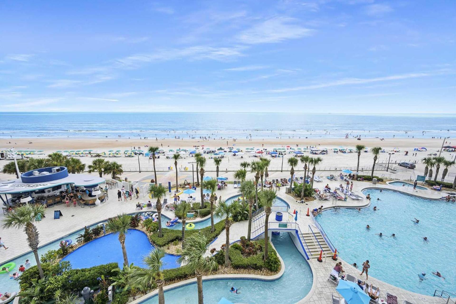 Luxury 10th Floor 2 Bedroom Direct Oceanfront Wyndham Ocean Walk Daytona | 1027 Daytona Beach
