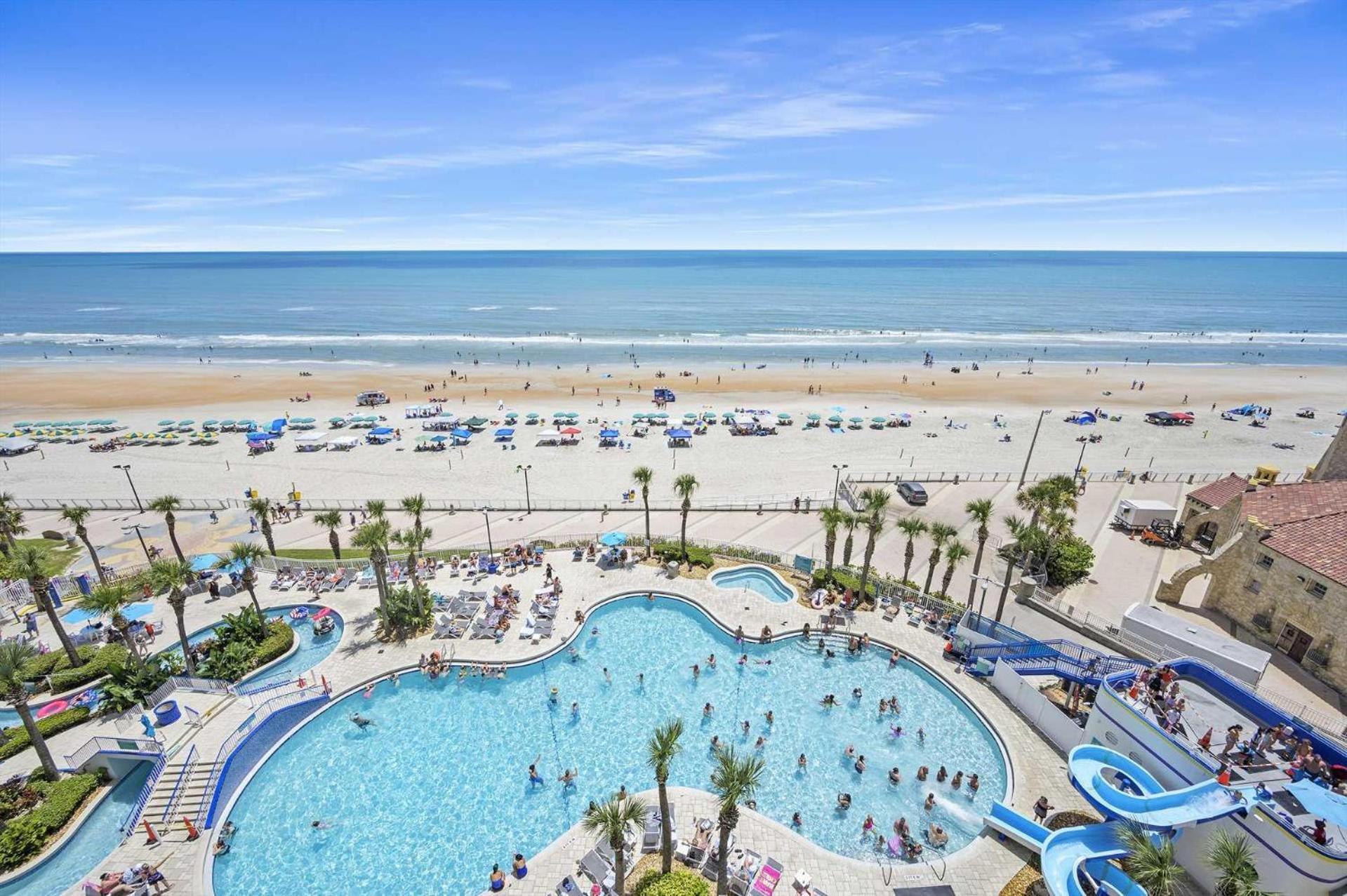 Luxury 10th Floor 2 Bedroom Direct Oceanfront Wyndham Ocean Walk Daytona | 1027 *