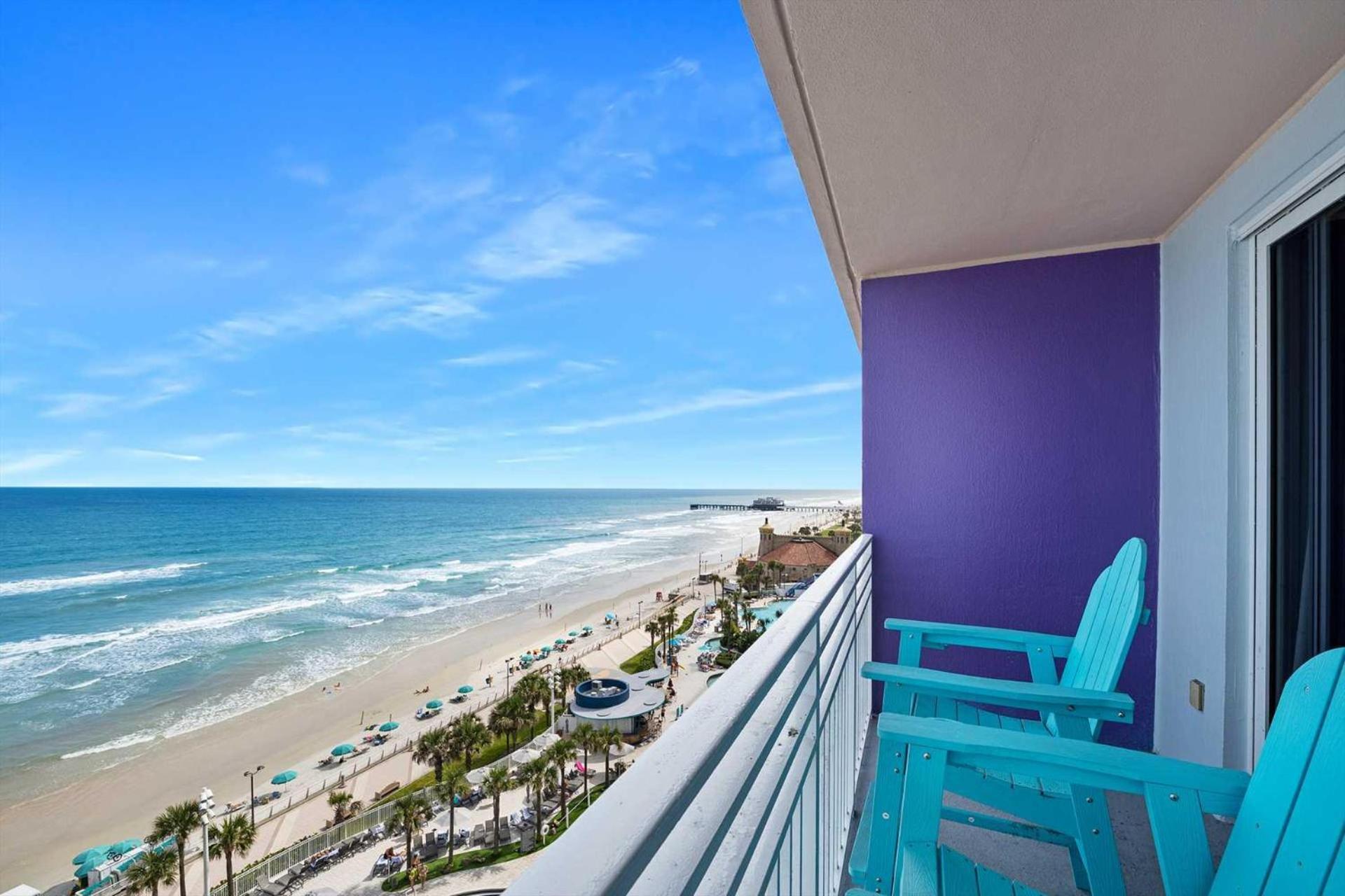 Luxury 10th Floor 2 Bedroom Direct Oceanfront Wyndham Ocean Walk Daytona | 1027 Holiday home *